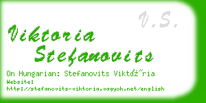 viktoria stefanovits business card